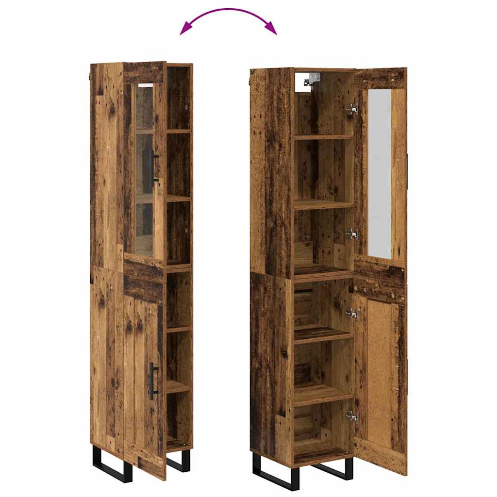 Highboard Staro drvo 34,5 x 34 x 180 cm Konstruirano drvo