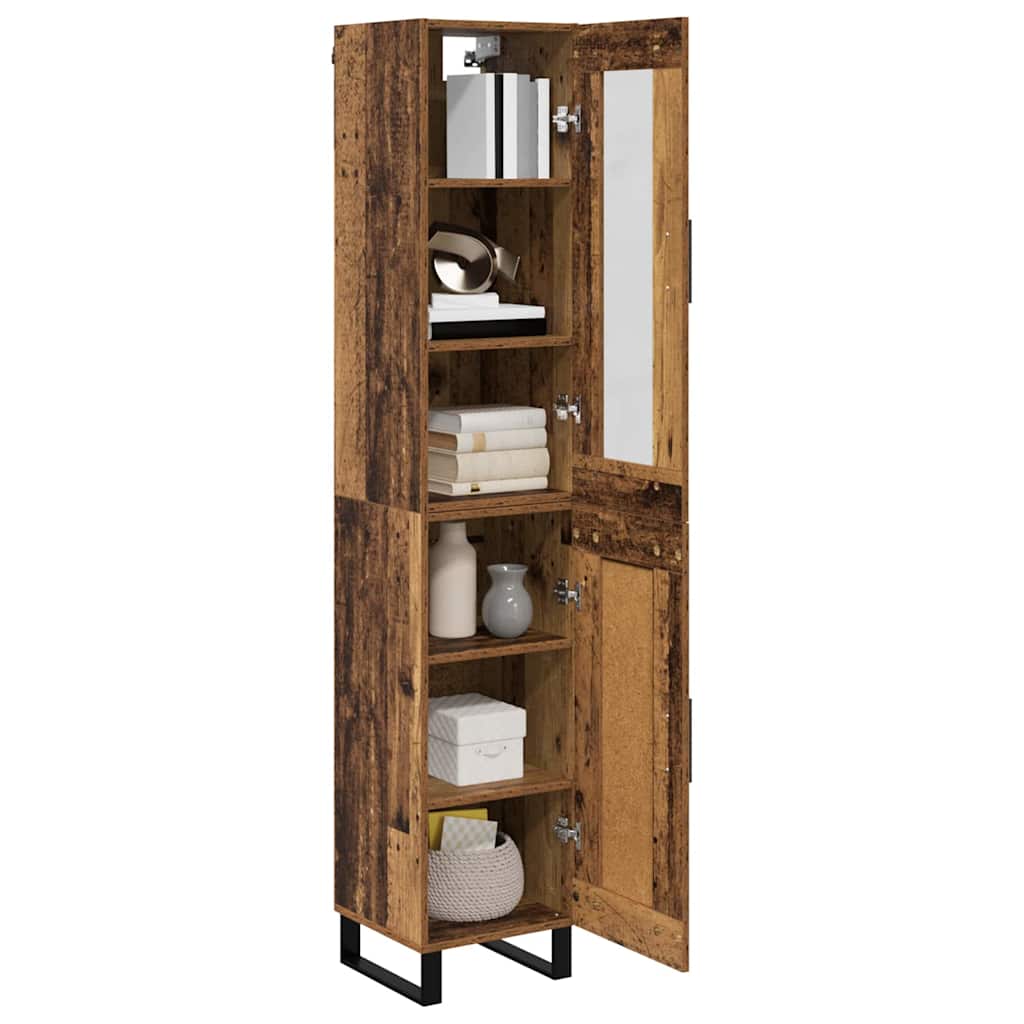 Highboard Staro drvo 34,5 x 34 x 180 cm Konstruirano drvo