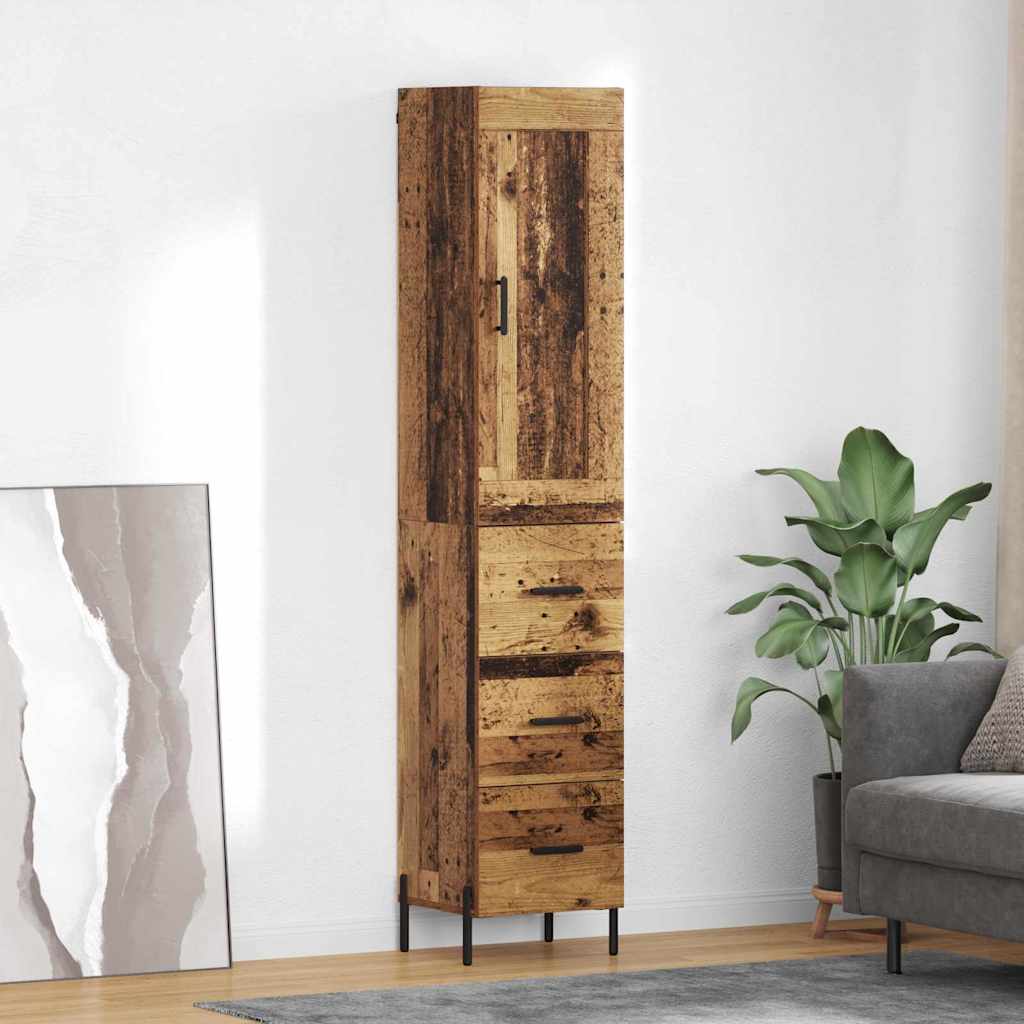 Highboard Staro drvo 34,5 x 34 x 180 cm Konstruirano drvo
