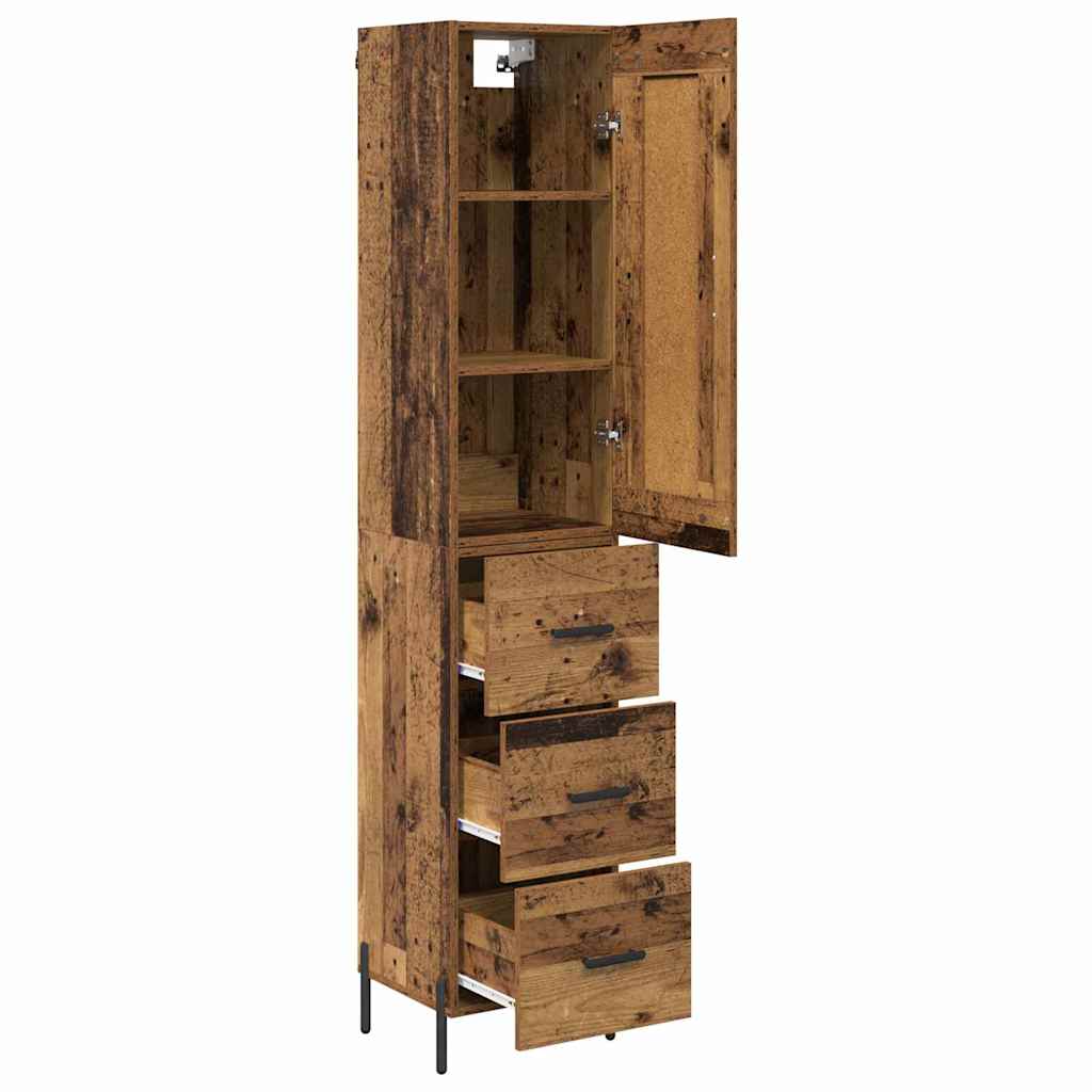 Highboard Staro drvo 34,5 x 34 x 180 cm Konstruirano drvo