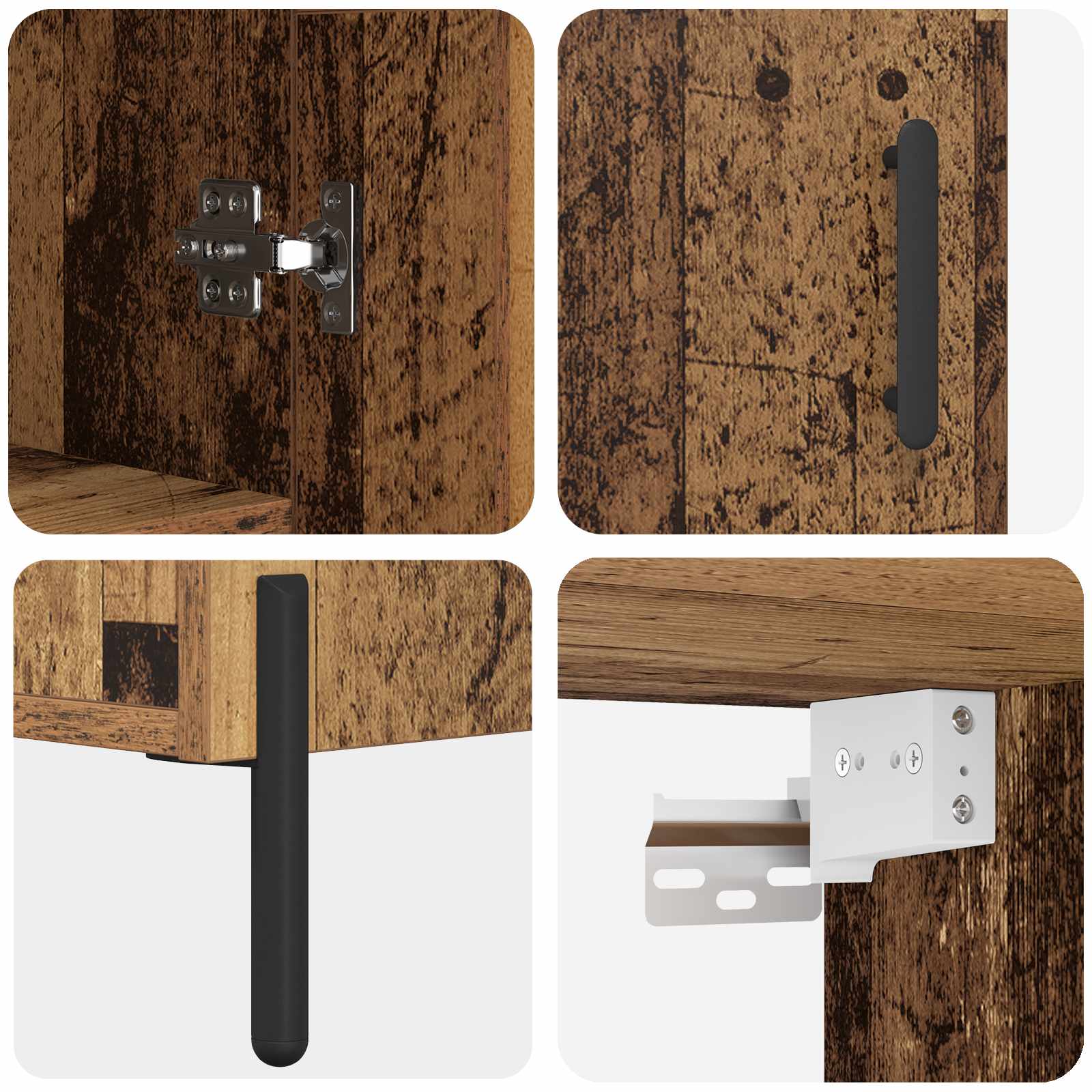 Highboard Zidne Staro drvo 69,5 x 34 x 180 cm Konstruirano drvo
