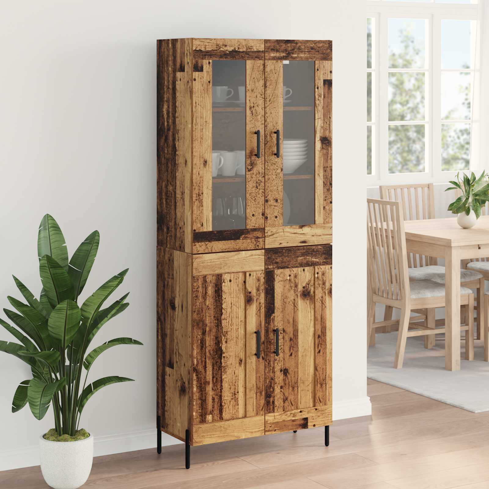 Highboard Zidne Staro drvo 69,5 x 34 x 180 cm Konstruirano drvo