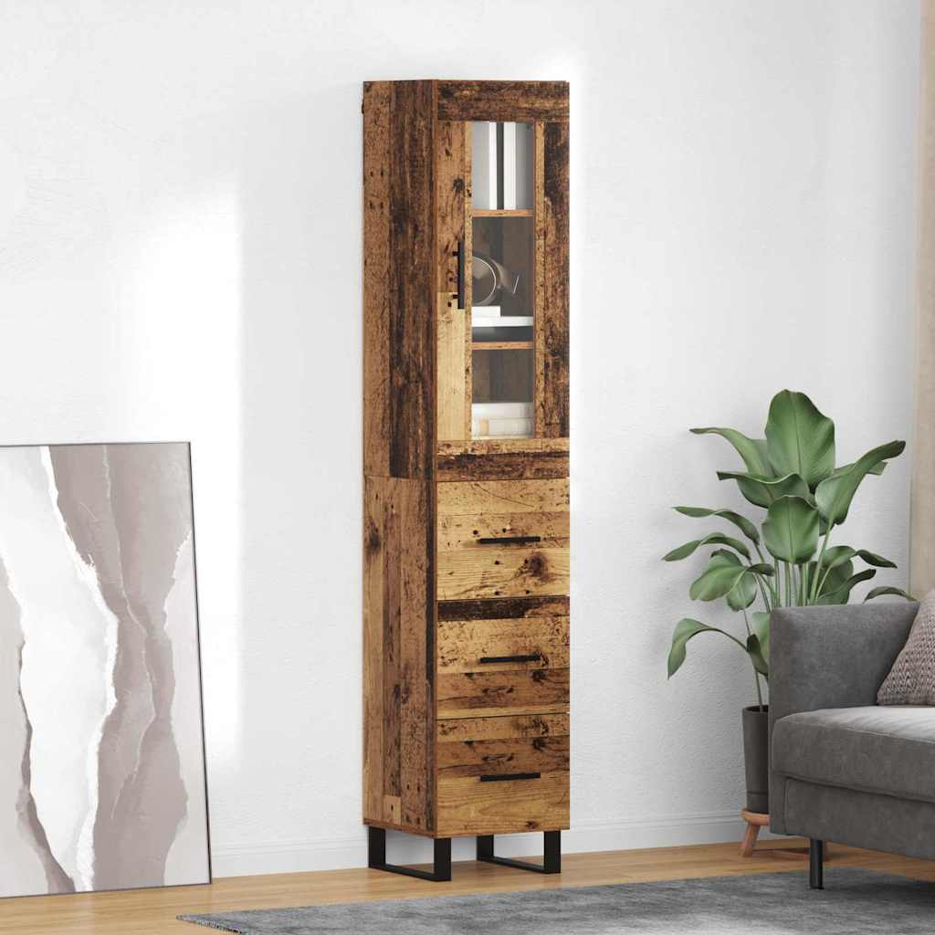 Highboard Staro drvo 34,5 x 34 x 180 cm Konstruirano drvo