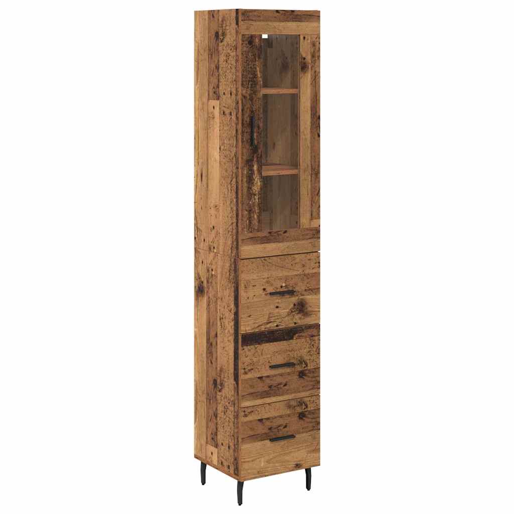 Highboard Staro drvo 34,5 x 34 x 180 cm Konstruirano drvo