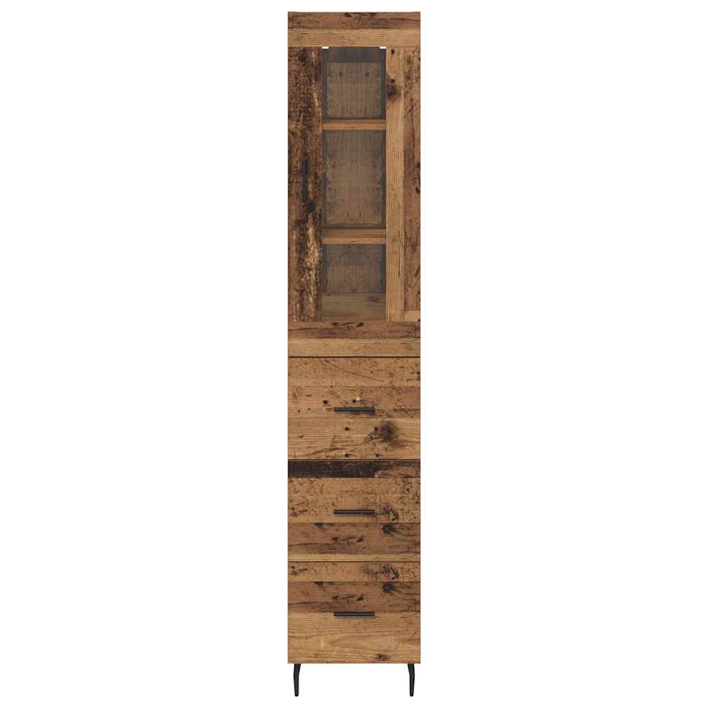 Highboard Staro drvo 34,5 x 34 x 180 cm Konstruirano drvo