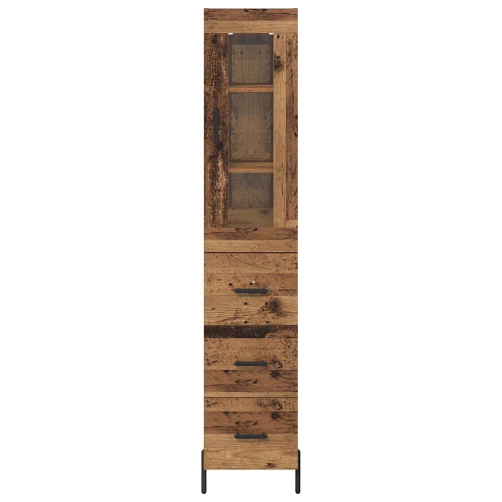 Highboard Staro drvo 34,5 x 34 x 180 cm Konstruirano drvo