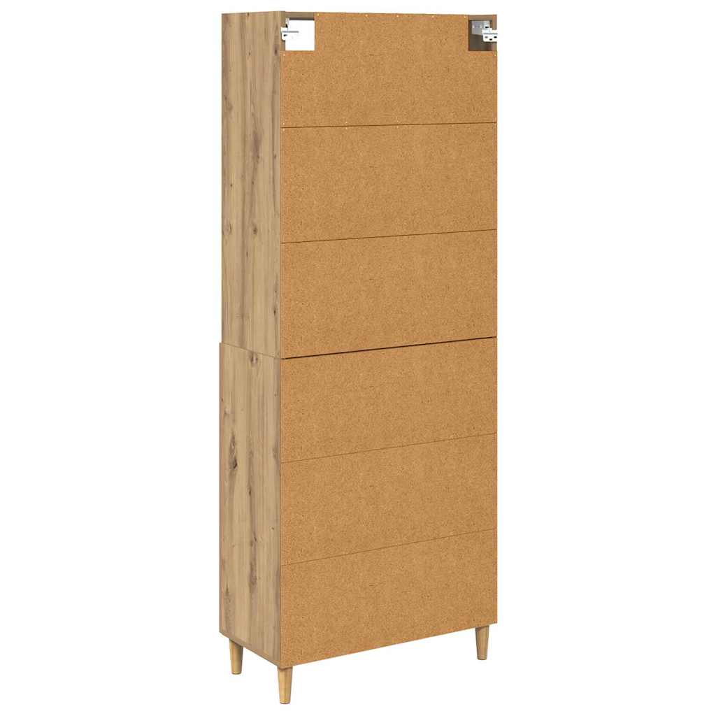Highboard Umjetnički hrast 69,5 x 32,5 x 180 cm