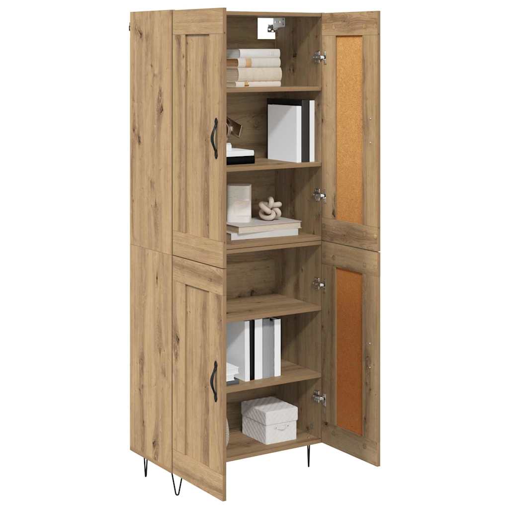 Highboard Umjetnički hrast 69,5 x 34 x 180 cm Konstruirano drvo