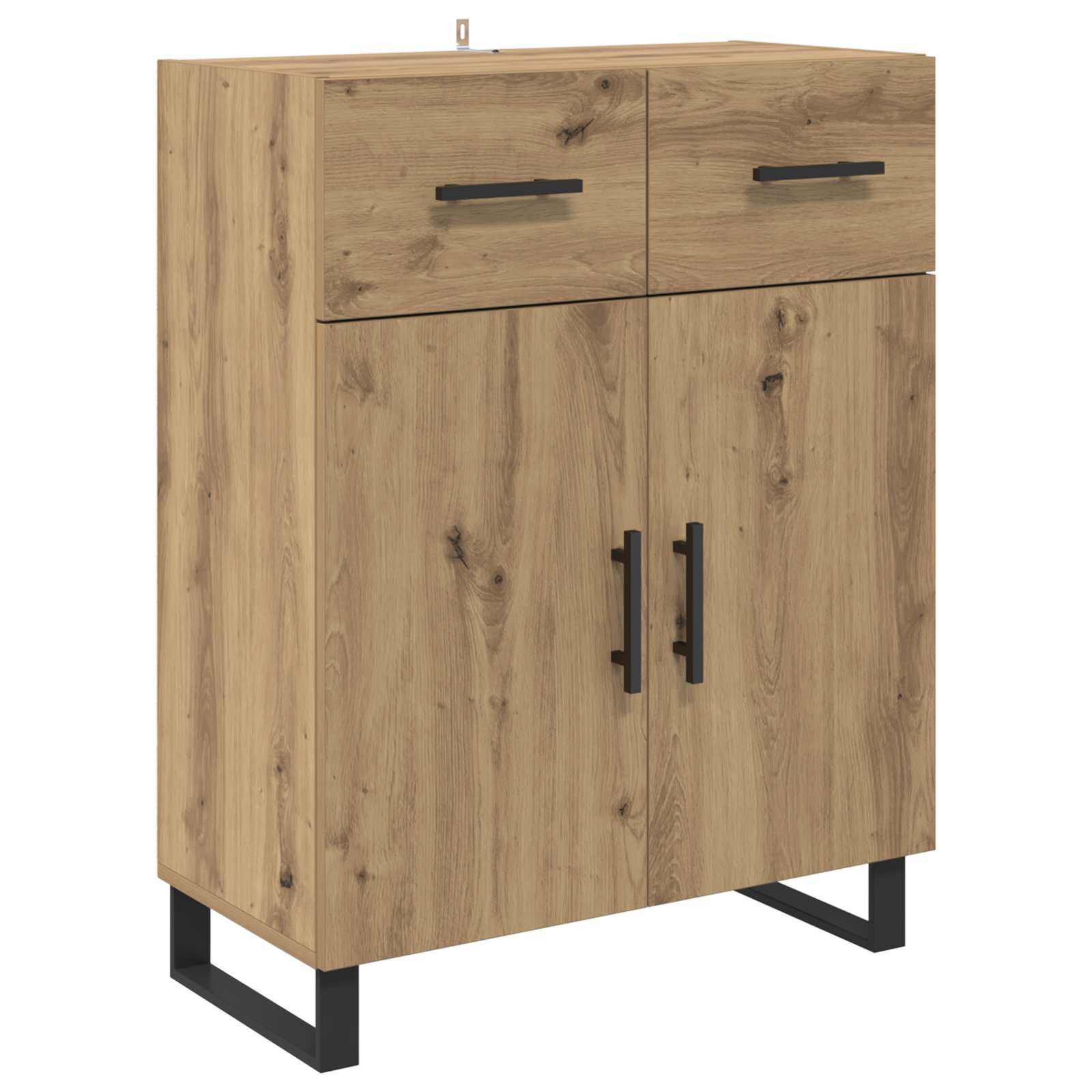 Highboard s ladicama 2 pcs Umjetnički hrast Konstruirano drvo