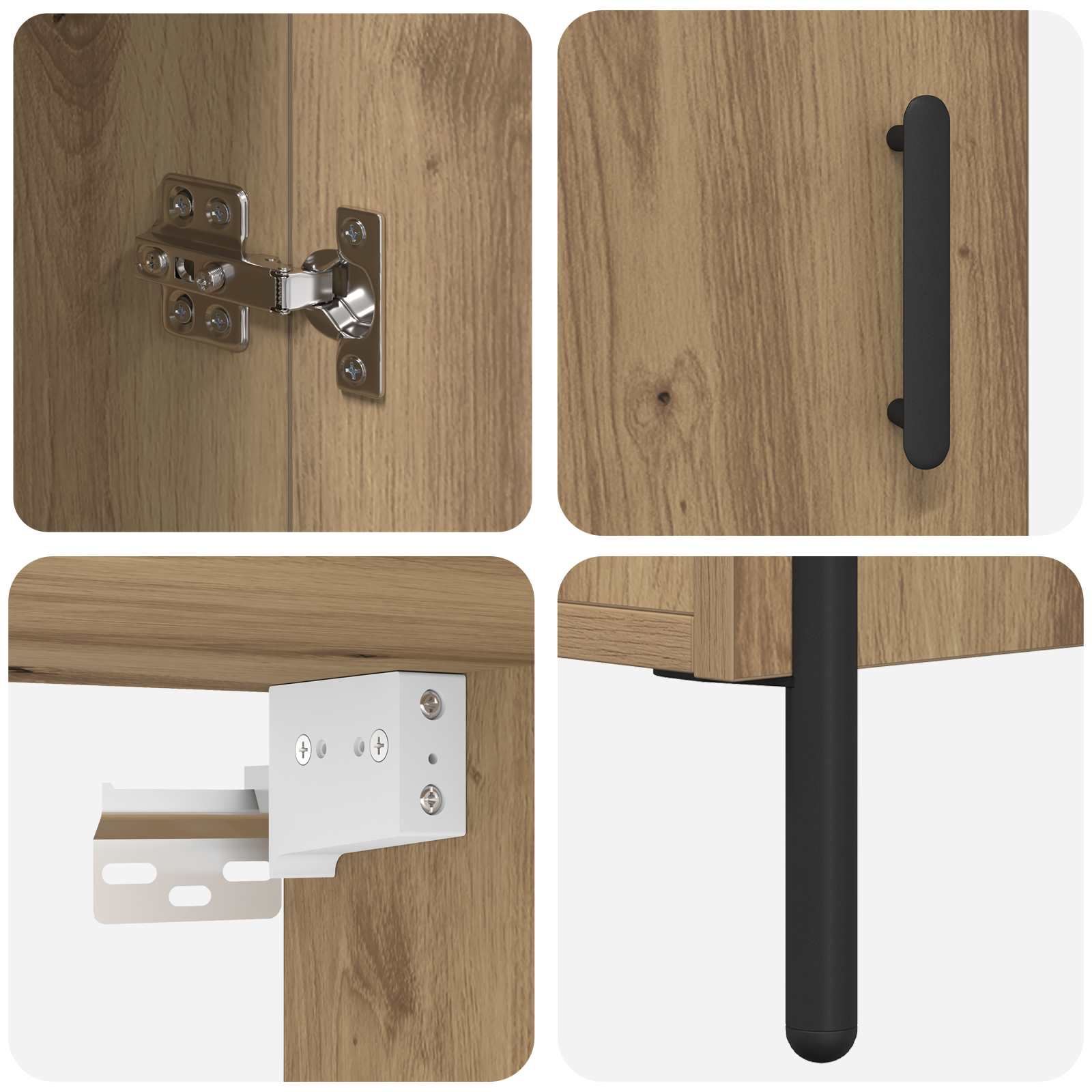 Highboard Umjetnički hrast 69,5 x 32,5 x 180 cm