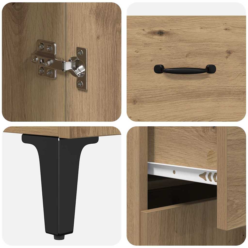 Highboard Umjetnički hrast 69,5 x 34 x 180 cm Konstruirano drvo