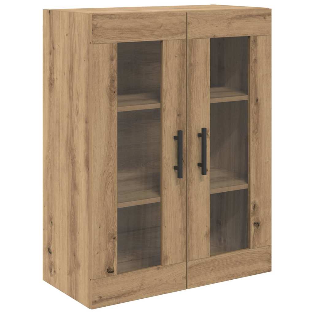 Highboard 2 pcs Umjetnički hrast Inženjerska drva i staklo