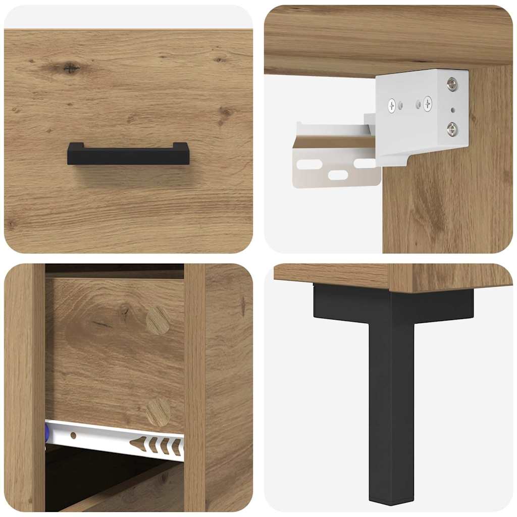 Highboard Umjetnički hrast 69,5 x 34 x 180 cm Konstruirano drvo