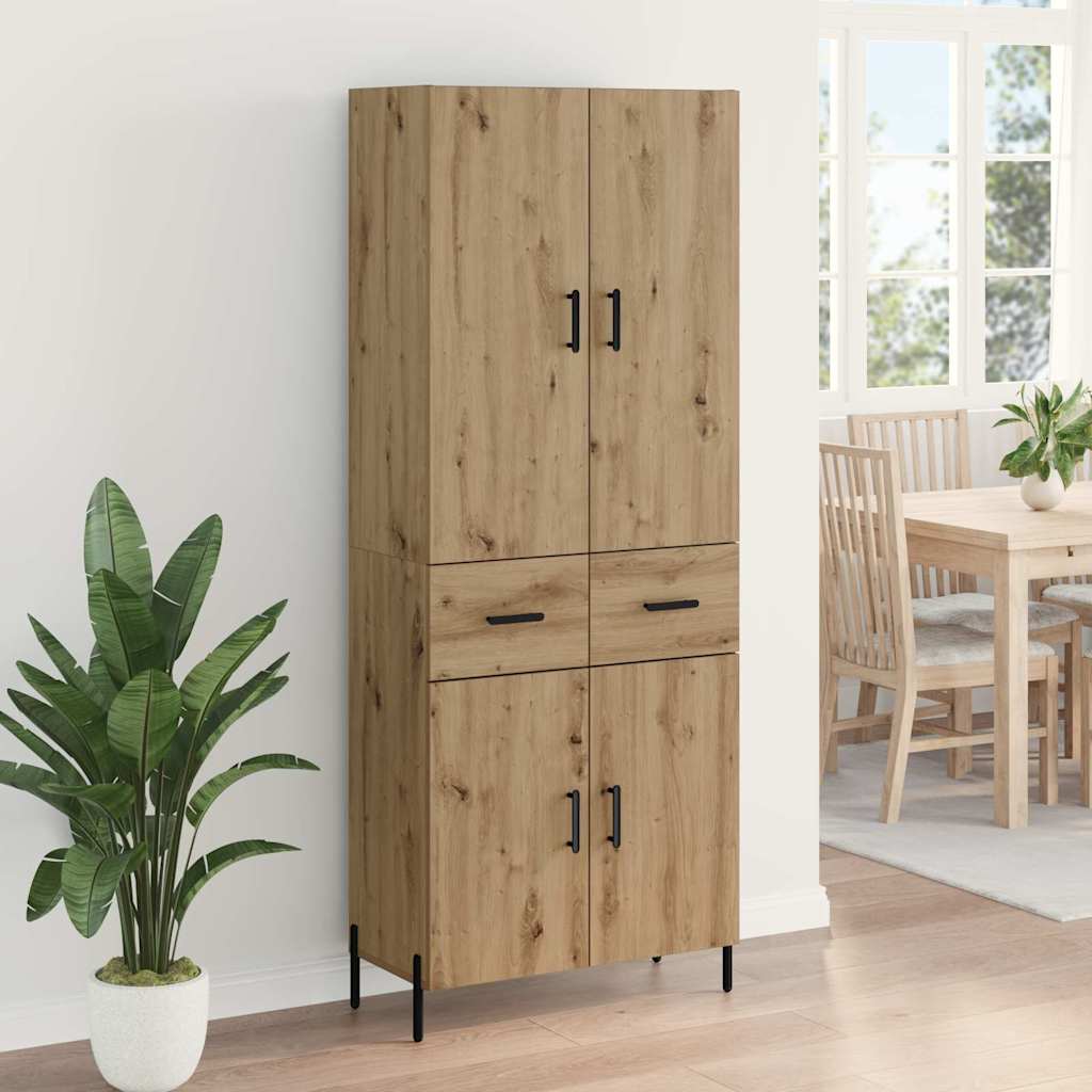 Highboard Umjetnički hrast 69,5 x 34 x 180 cm Konstruirano drvo