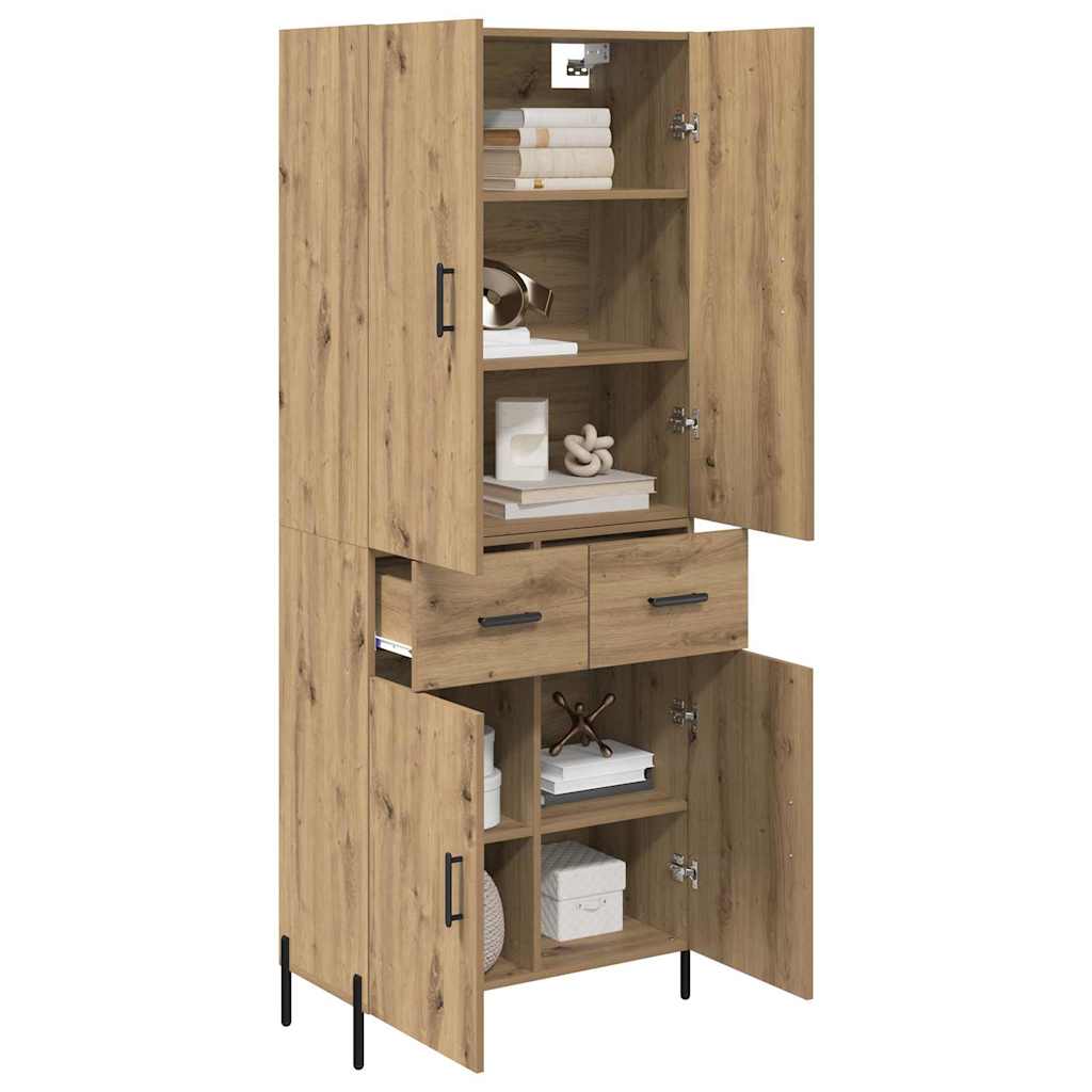 Highboard Umjetnički hrast 69,5 x 34 x 180 cm Konstruirano drvo