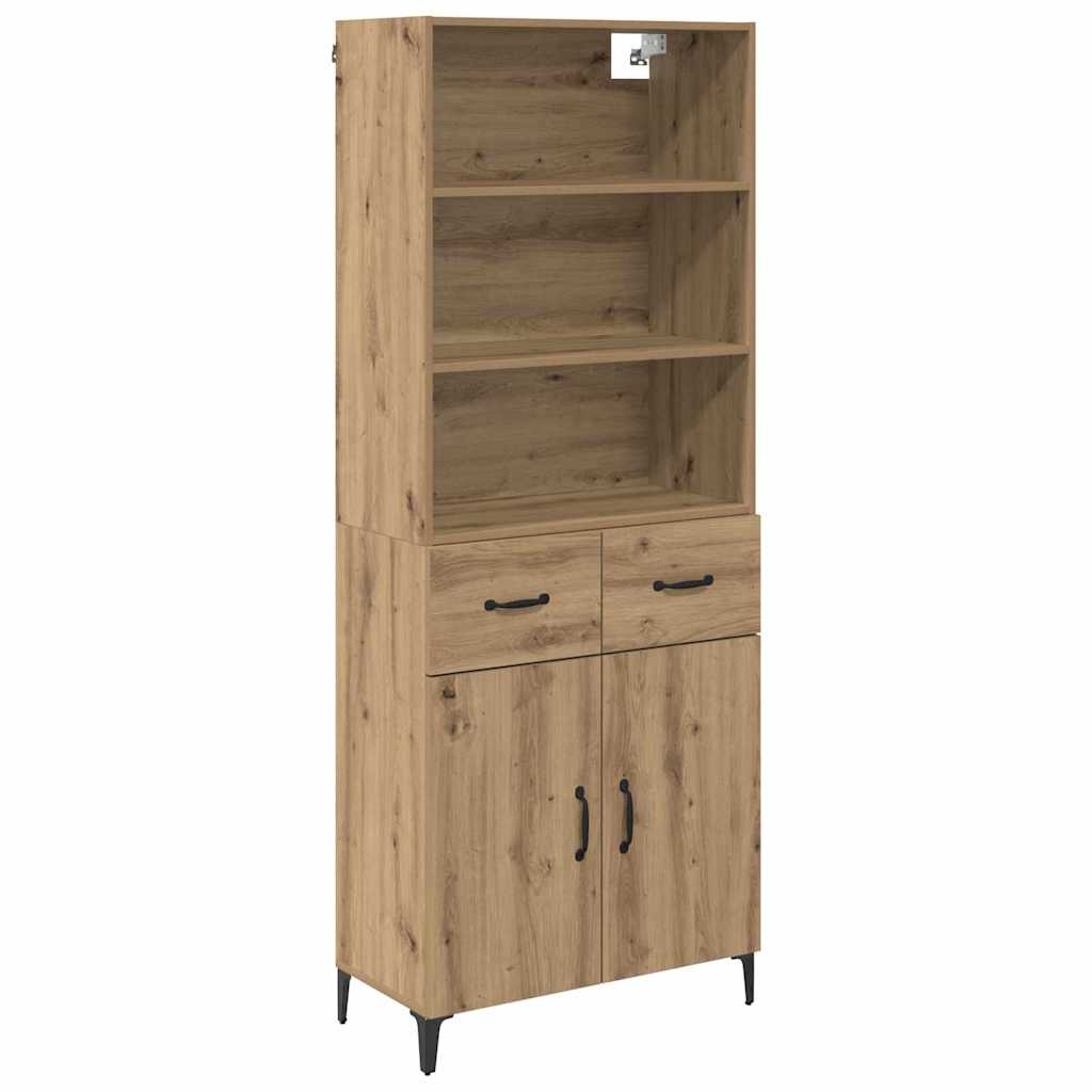Highboard Umjetnički hrast 69,5 x 34 x 180 cm Konstruirano drvo