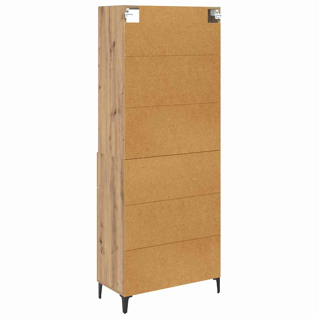 Highboard Umjetnički hrast 69,5 x 34 x 180 cm Konstruirano drvo