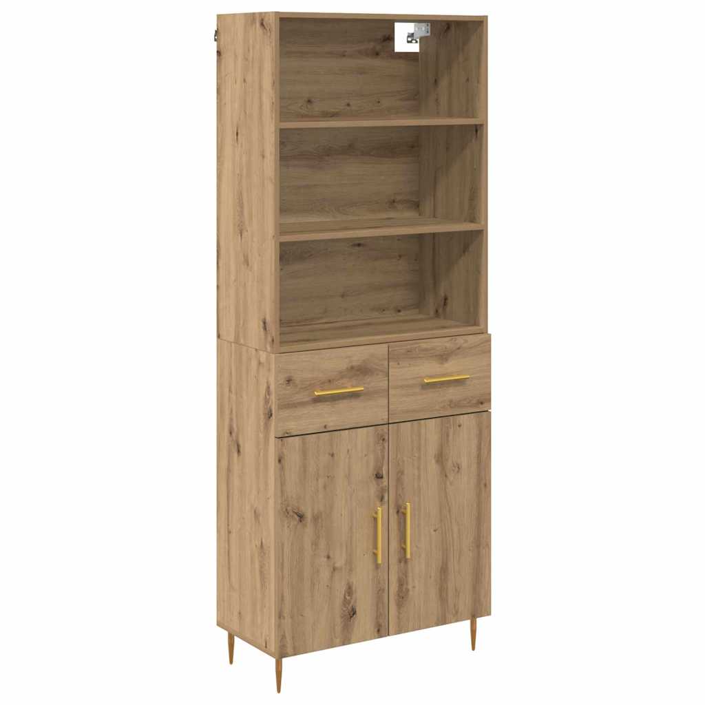 Highboard Umjetnički hrast 69,5 x 34 x 180 cm Konstruirano drvo