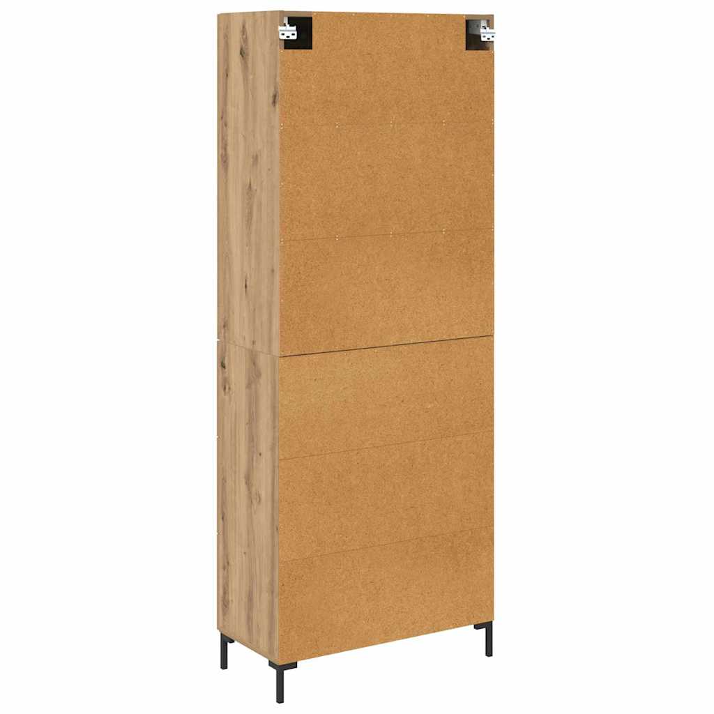 Highboard s ladicama 2 pcs Umjetnički hrast Konstruirano drvo