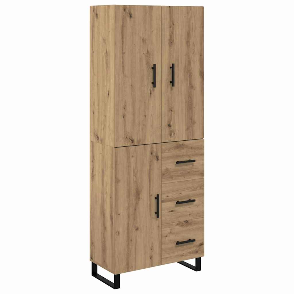 Highboard s ladicama 2 pcs Umjetnički hrast 69,5 x 34 x 180 cm