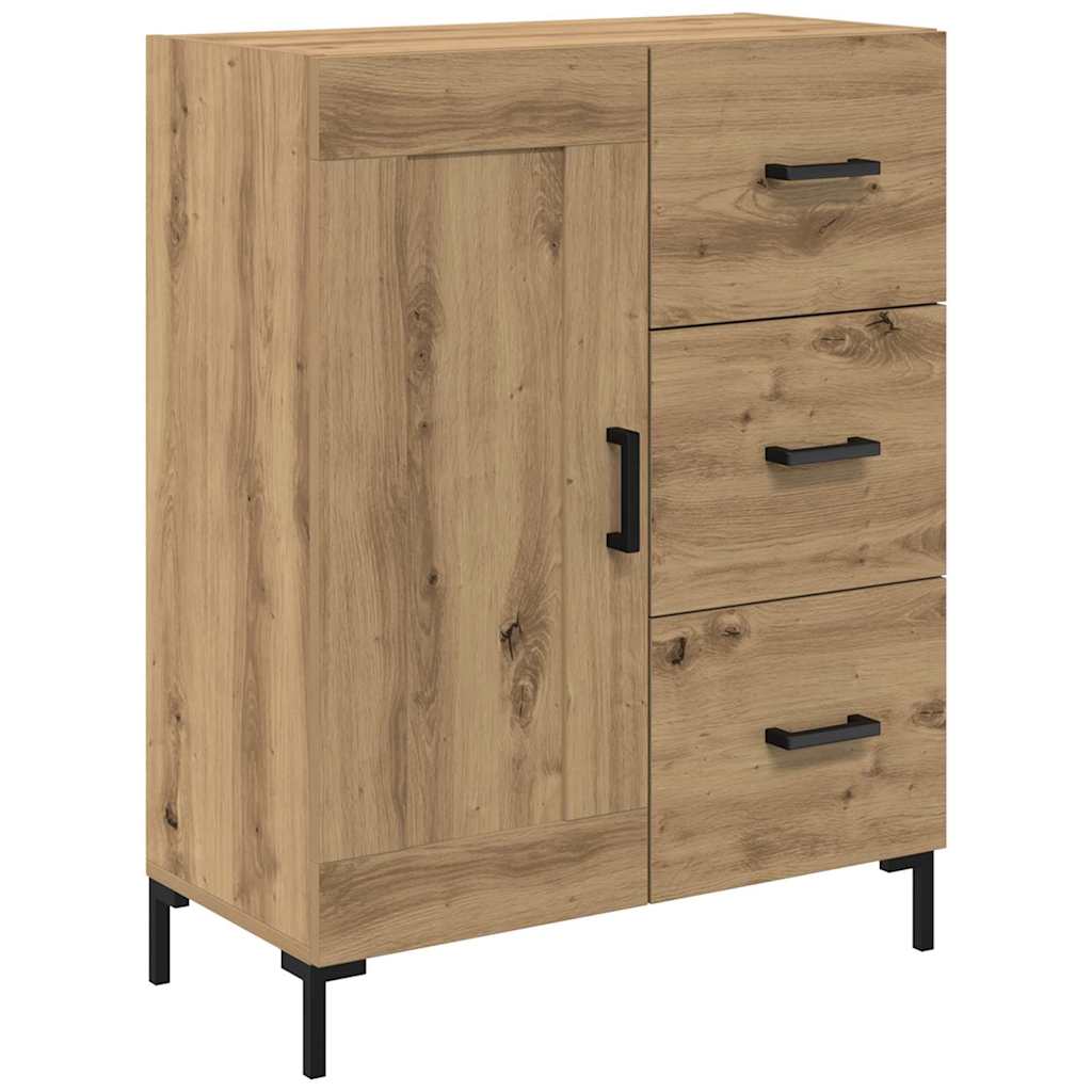 Highboard s ladicama 2 pcs Umjetnički hrast Konstruirano drvo