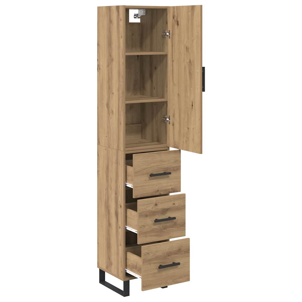 Highboard Umjetnički hrast 34,5 x 34 x 180 cm Konstruirano drvo
