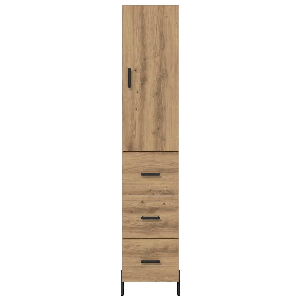 Highboard Umjetnički hrast 34,5 x 34 x 180 cm Konstruirano drvo