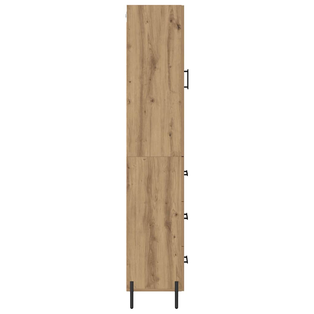 Highboard Umjetnički hrast 34,5 x 34 x 180 cm Konstruirano drvo