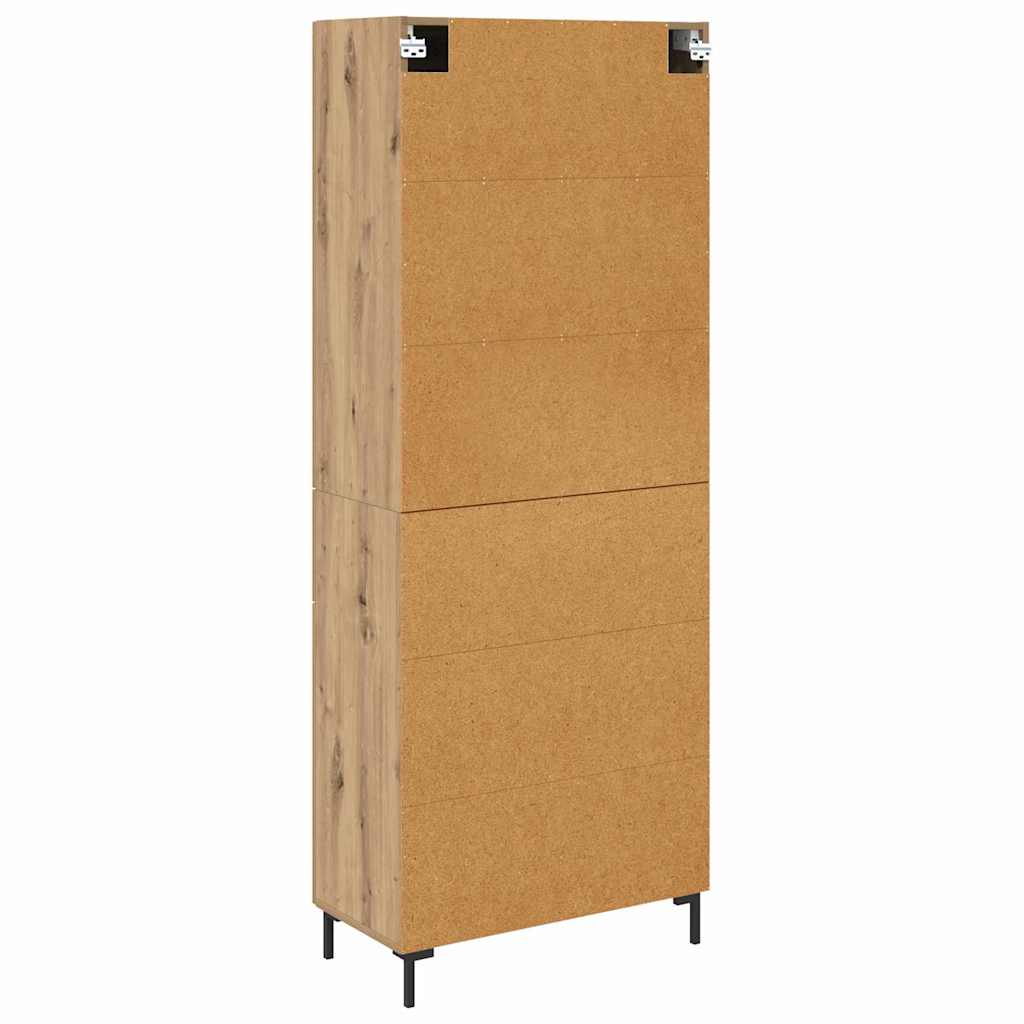 Highboard s ladicama 2 pcs Umjetnički hrast Konstruirano drvo