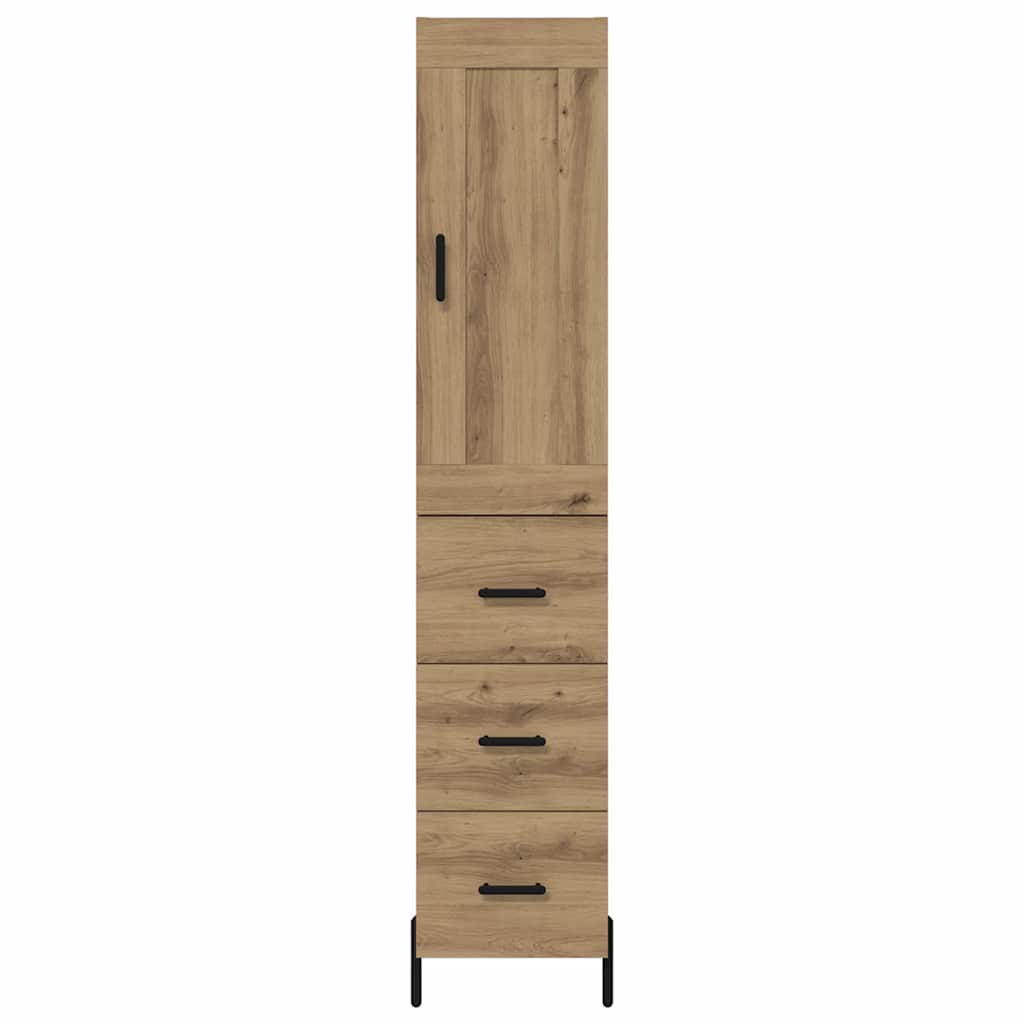 Highboard Umjetnički hrast 34,5 x 34 x 180 cm Konstruirano drvo