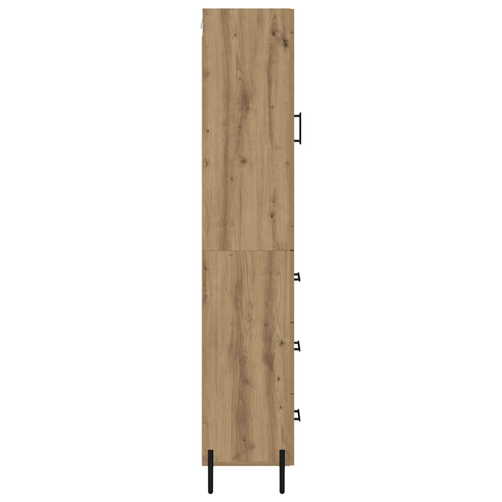 Highboard Umjetnički hrast 34,5 x 34 x 180 cm Konstruirano drvo