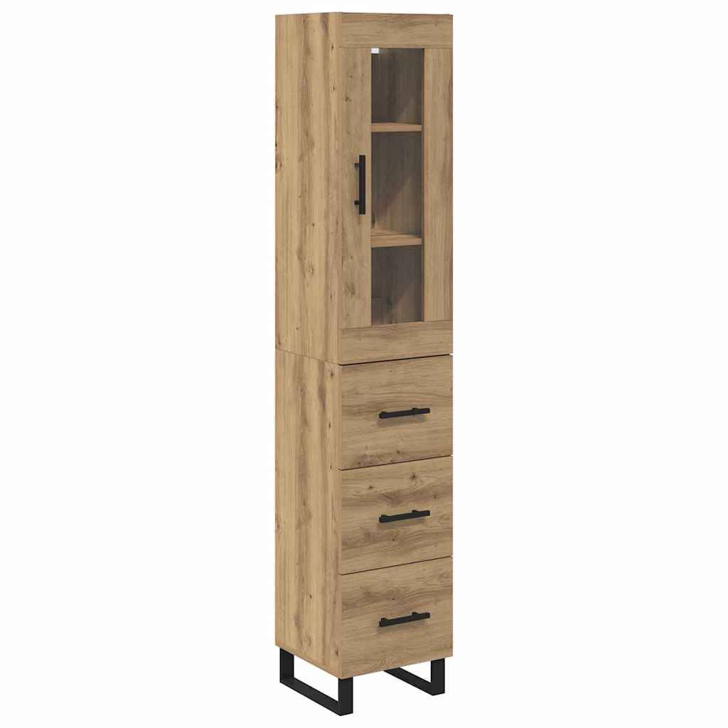 Highboard Umjetnički hrast 34,5 x 34 x 180 cm Konstruirano drvo