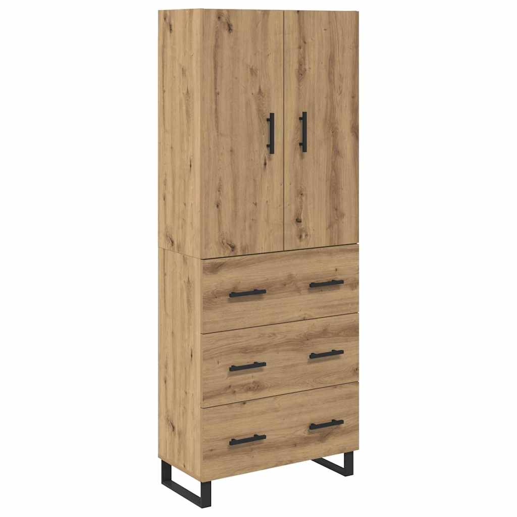 Highboard s ladicama 2 pcs Umjetnički hrast 69,5 x 34 x 180 cm