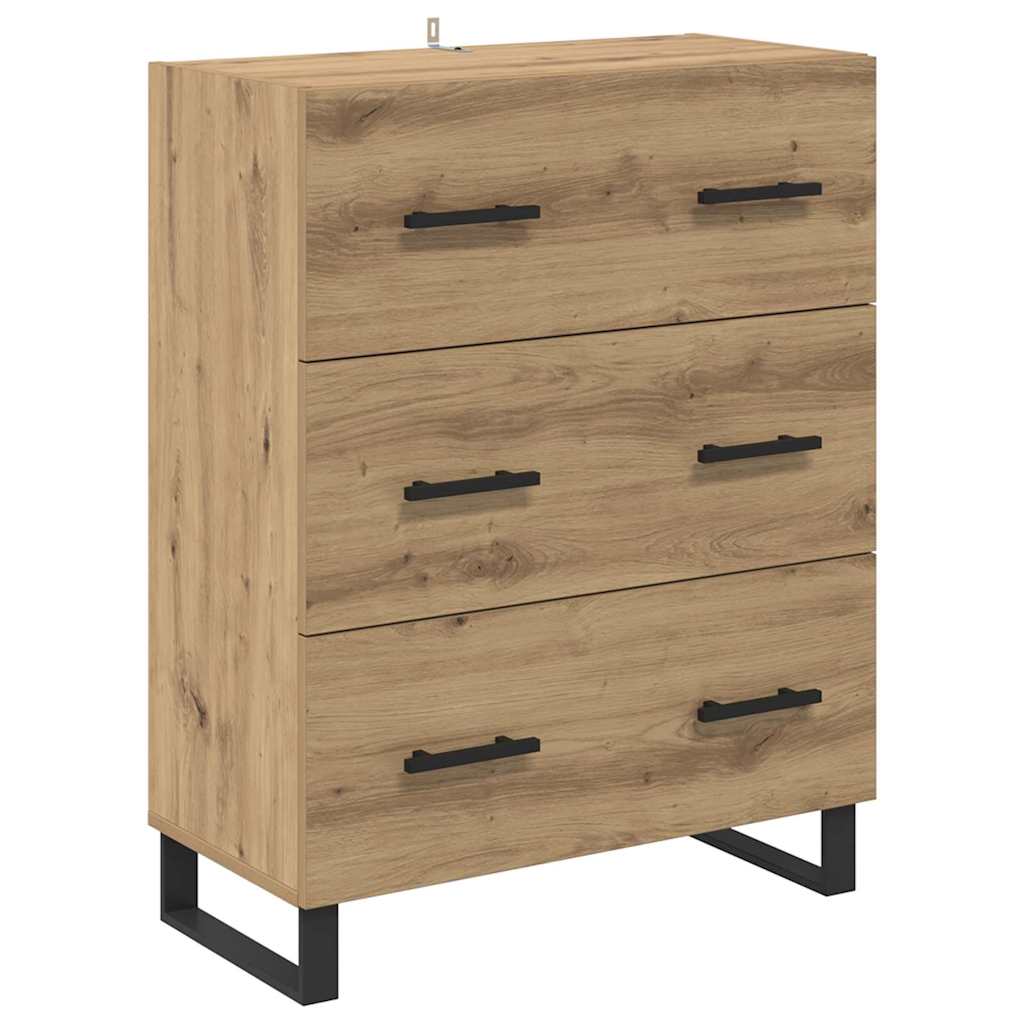 Highboard s ladicama 2 pcs Umjetnički hrast 69,5 x 34 x 180 cm