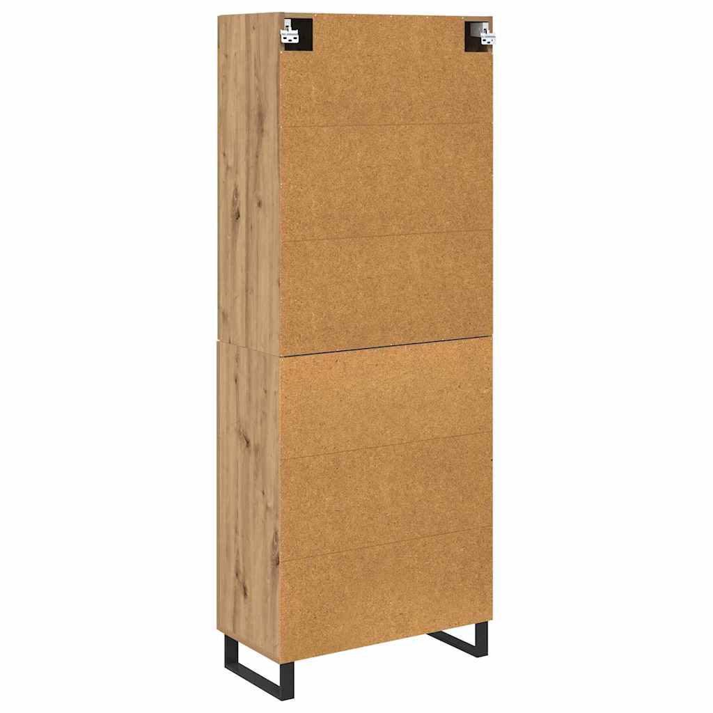 Highboard s ladicama 2 pcs Umjetnički hrast 69,5 x 34 x 180 cm