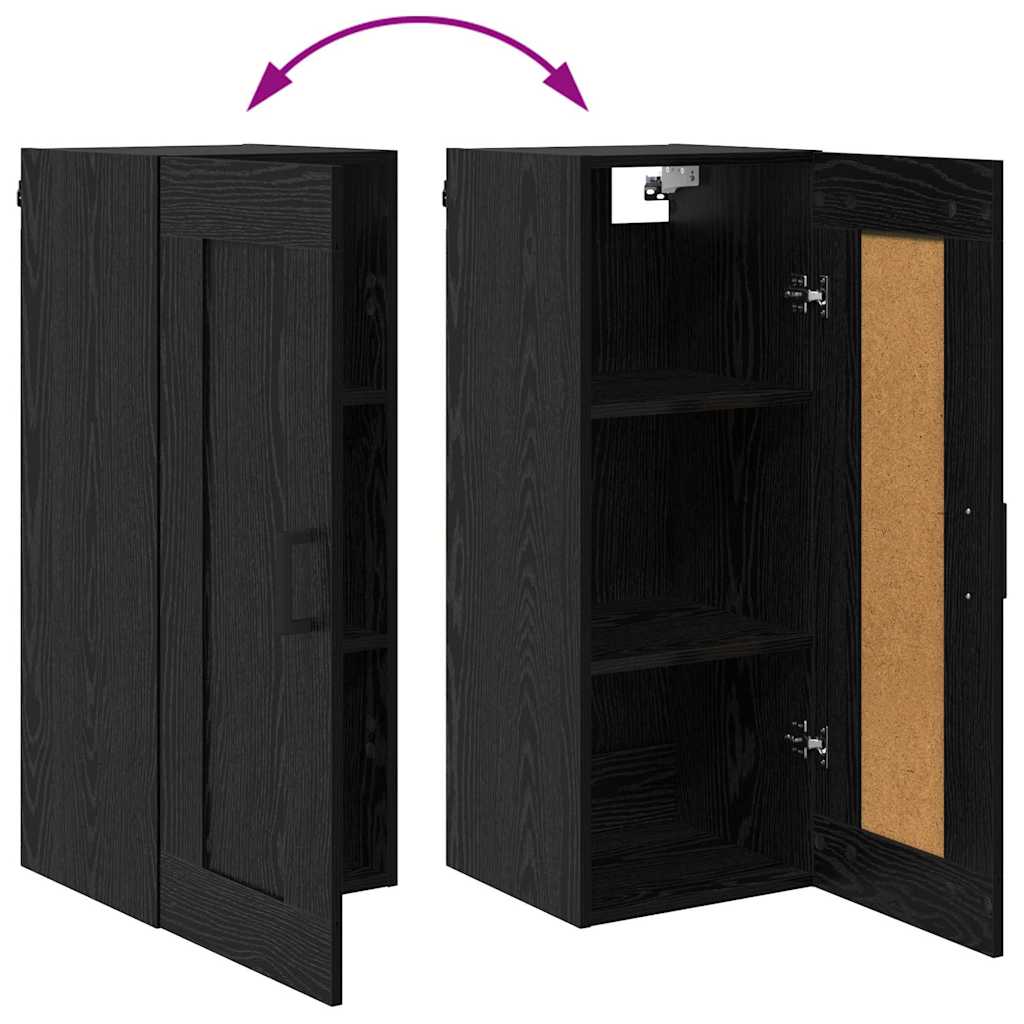 Highboard Crni hrast 34,5 x 34 x 180 cm Konstruirano drvo
