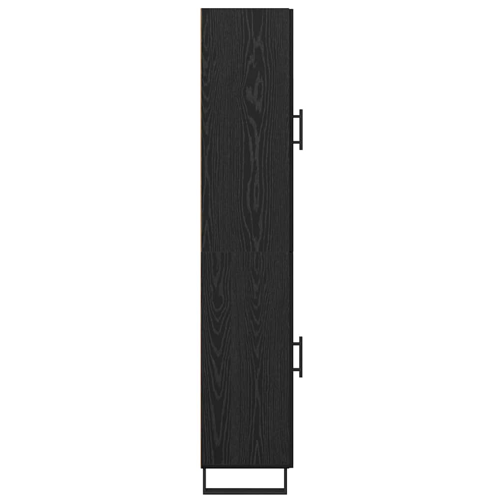 Highboard Crni hrast 34,5 x 34 x 180 cm Konstruirano drvo