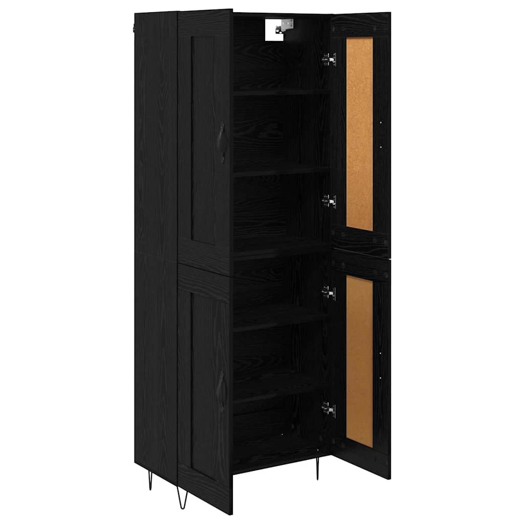Highboard Crni hrast 69,5 x 34 x 180 cm Konstruirano drvo