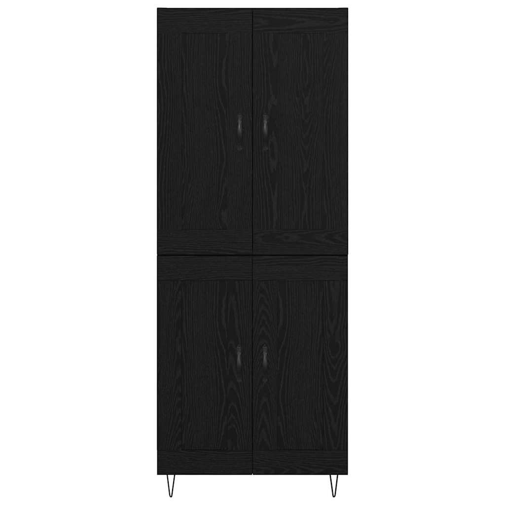 Highboard Crni hrast 69,5 x 34 x 180 cm Konstruirano drvo