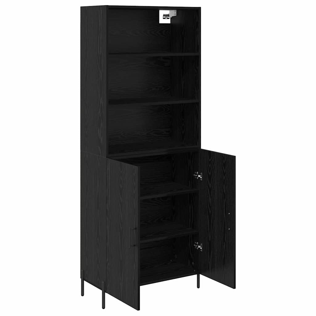 Highboard Crni hrast 69,5 x 34 x 180 cm Konstruirano drvo