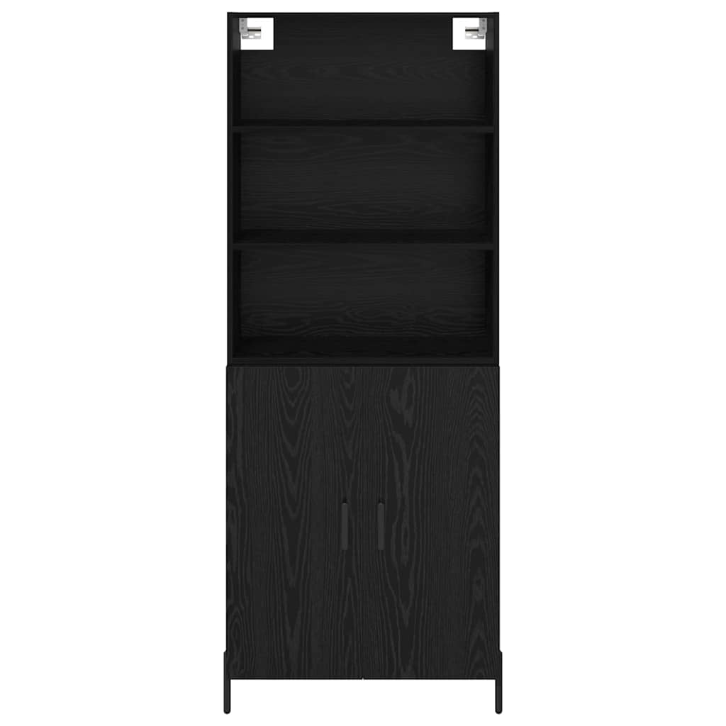 Highboard Crni hrast 69,5 x 34 x 180 cm Konstruirano drvo