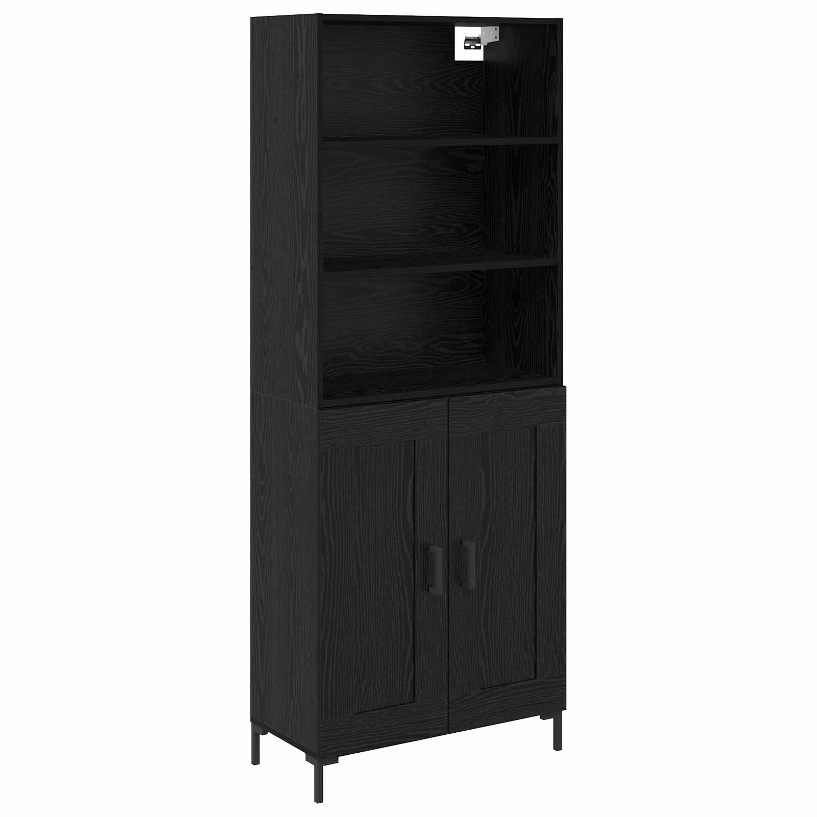 Highboard Crni hrast 69,5 x 34 x 180 cm Konstruirano drvo