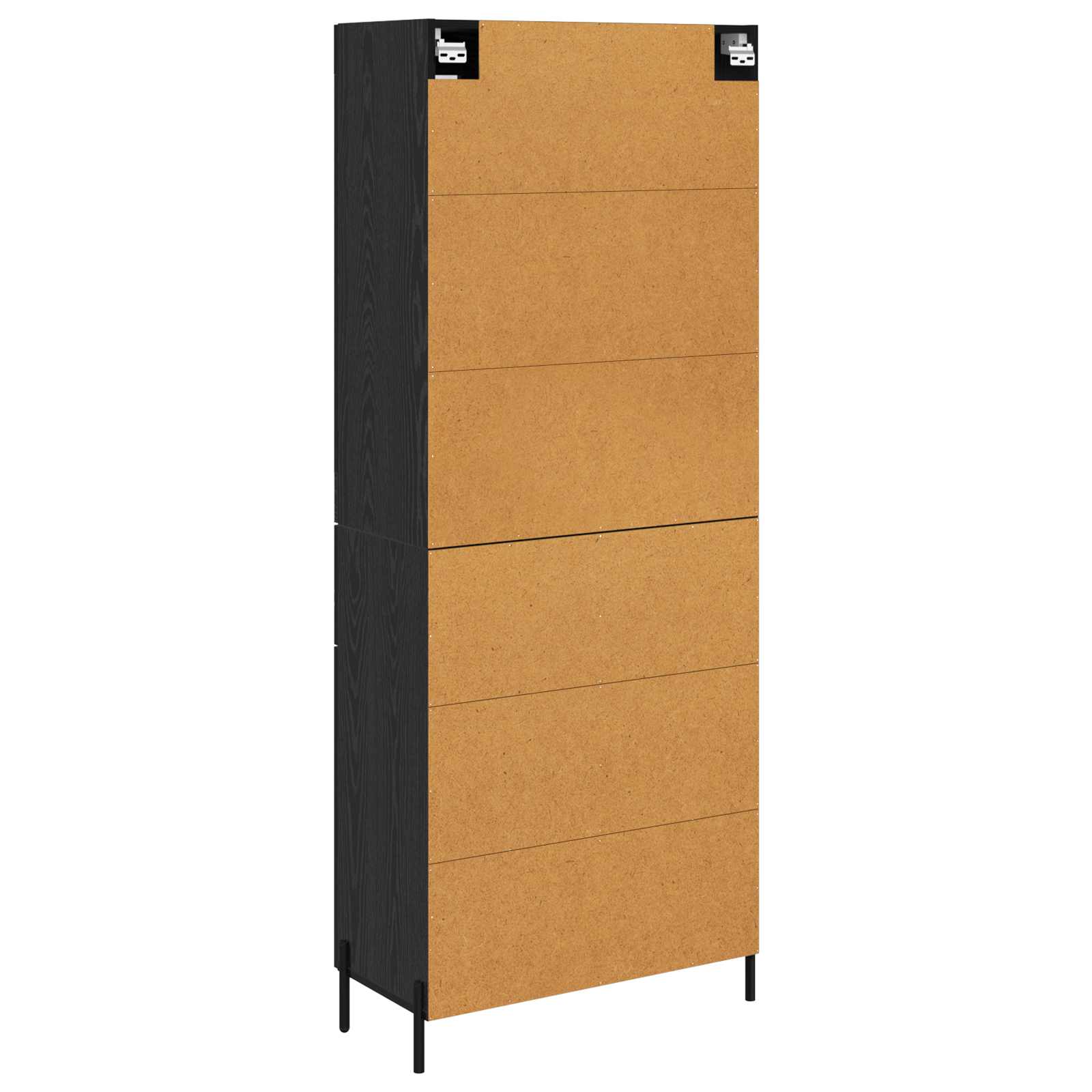 Highboard Zidne Crni hrast 69,5 x 34 x 180 cm Konstruirano drvo