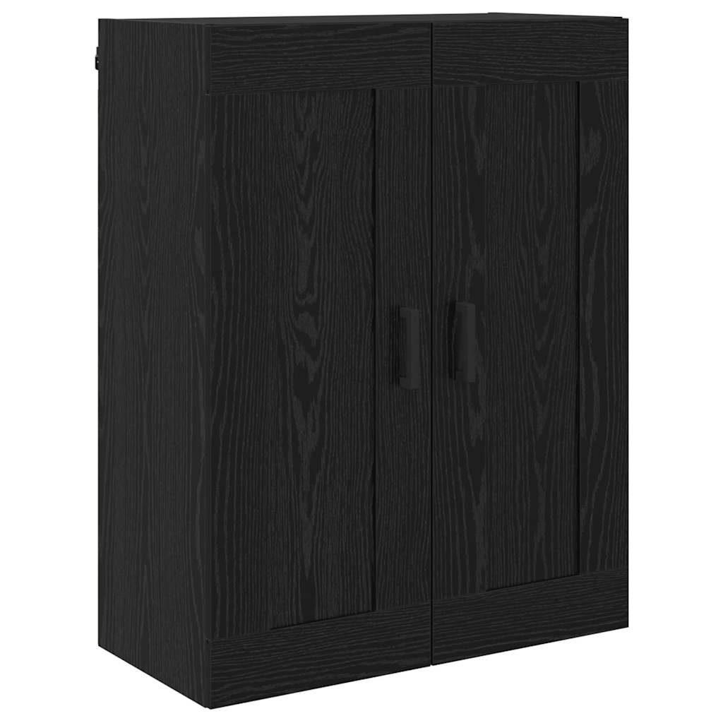 Highboard s ladicama 2 pcs Crni hrast Konstruirano drvo