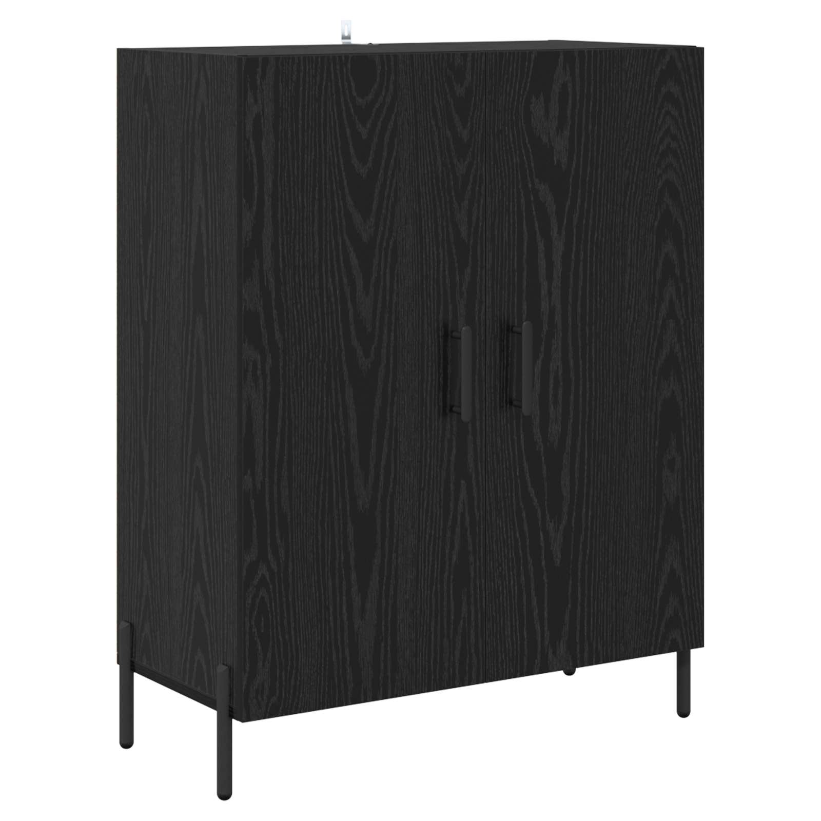 Highboard Zidne Crni hrast 69,5 x 34 x 180 cm Konstruirano drvo