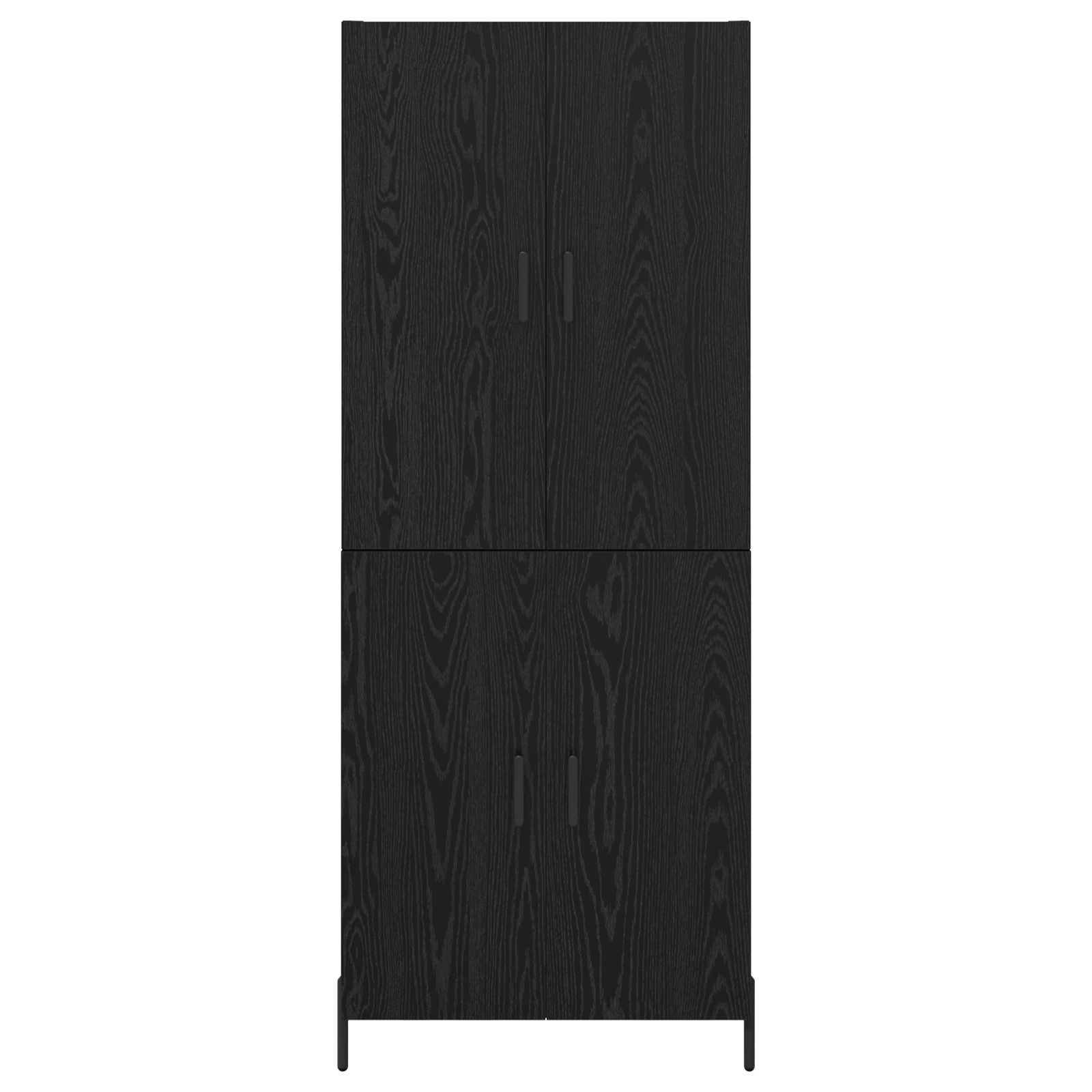 Highboard Zidne Crni hrast 69,5 x 34 x 180 cm Konstruirano drvo
