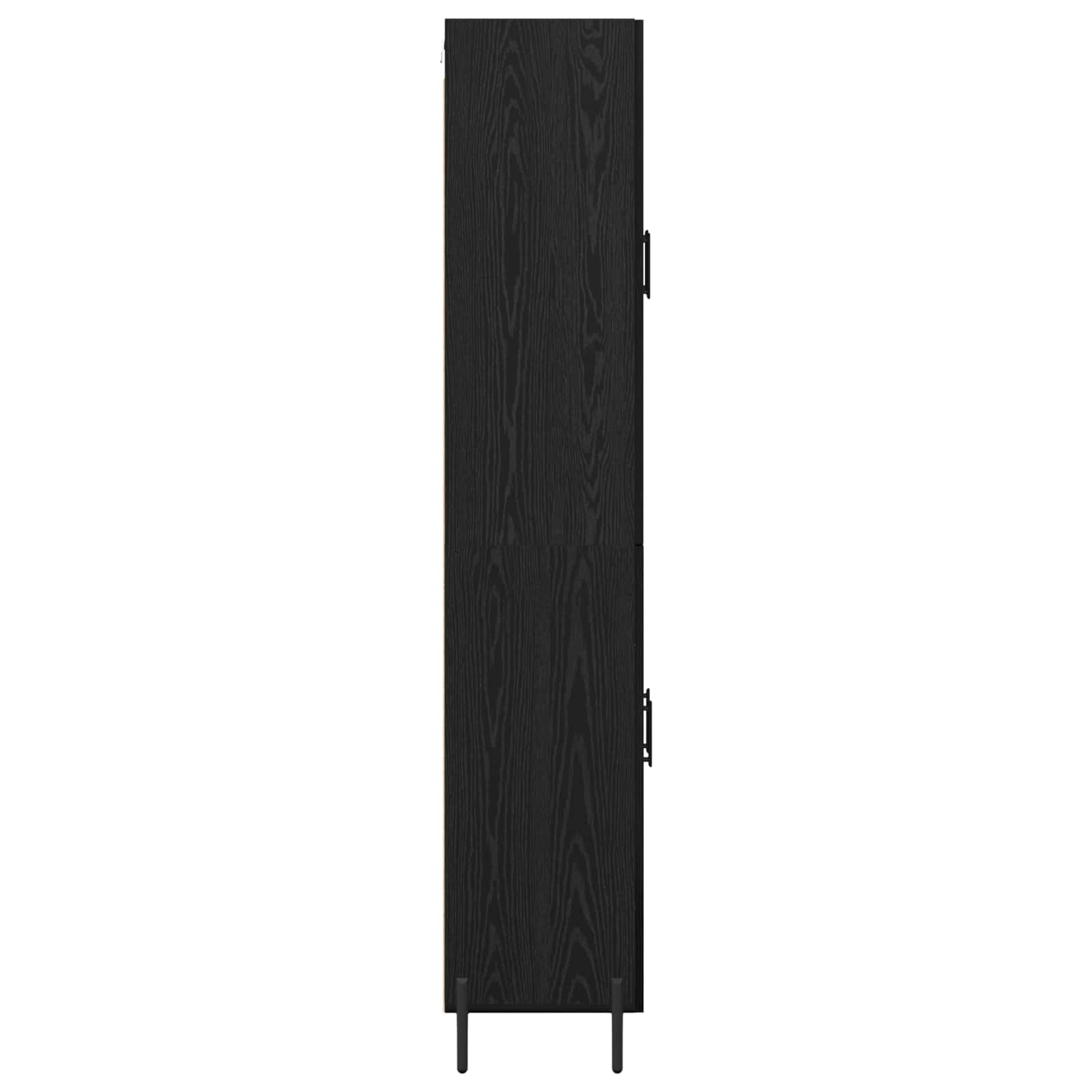 Highboard Zidne Crni hrast 69,5 x 34 x 180 cm Konstruirano drvo