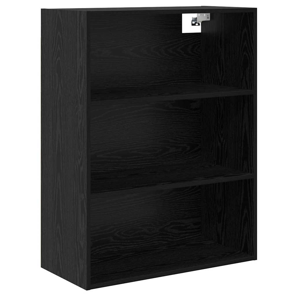 Highboard s ladicama 2 pcs Crni hrast Konstruirano drvo