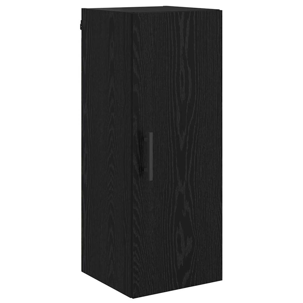 Highboard Crni hrast 34,5 x 34 x 180 cm Konstruirano drvo