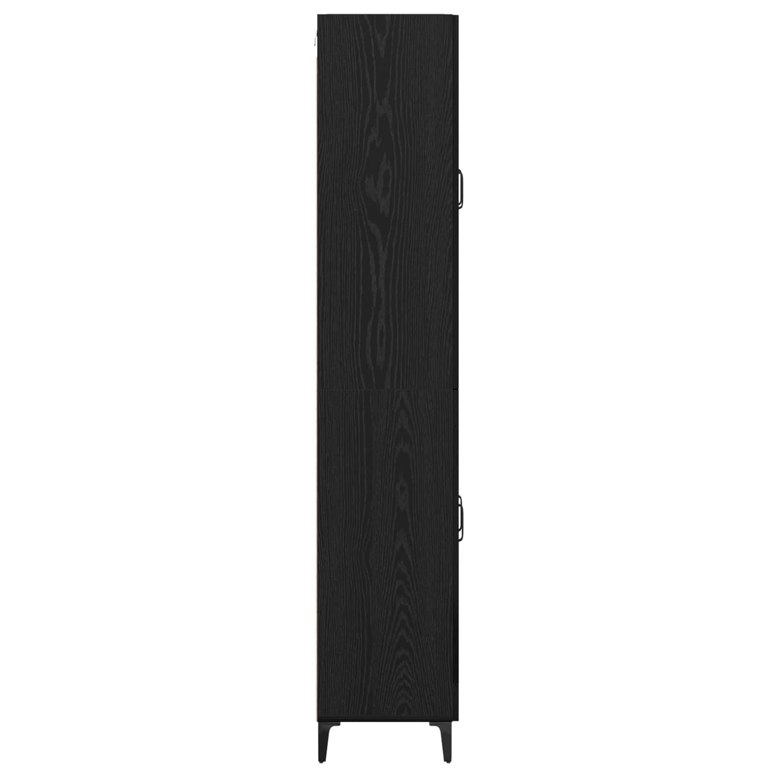 Highboard Zidne Crni hrast 69,5 x 34 x 180 cm Konstruirano drvo
